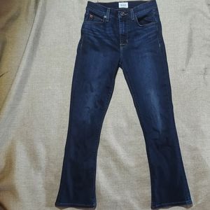 Hudson Harper High Rise Crop Baby Kick Flip Jeans - Size 25
